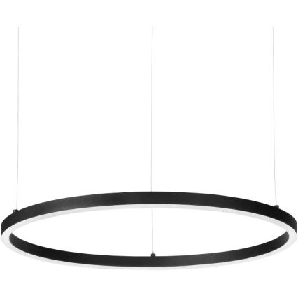 Ideal Lux - LED ljuskrona med textilsladd ORACLE SLIM LED/37W/230V 2700K diameter 70,5 cm svart