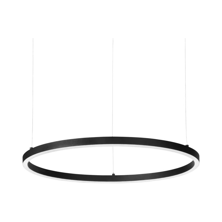Ideal Lux - LED ljuskrona med textilsladd ORACLE SLIM LED/37W/230V 2700K diameter 70,5 cm svart