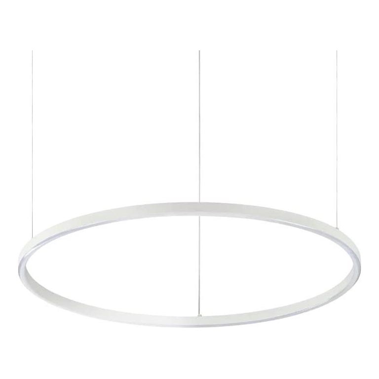 Ideal Lux - LED ljuskrona med textilsladd ORACLE SLIM LED/38W/230V 4000K diameter 70 cm vit