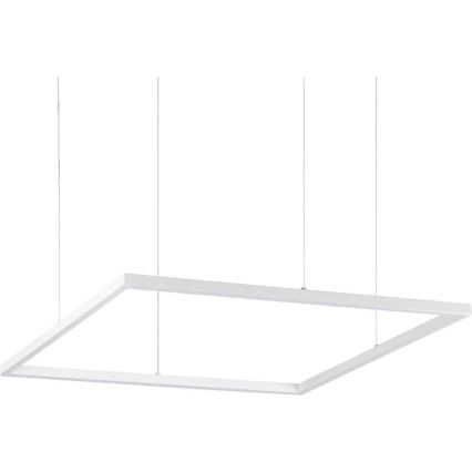 Ideal Lux - LED ljuskrona med textilsladd ORACLE SLIM LED/41W/230V 3000K 70x70 cm vit