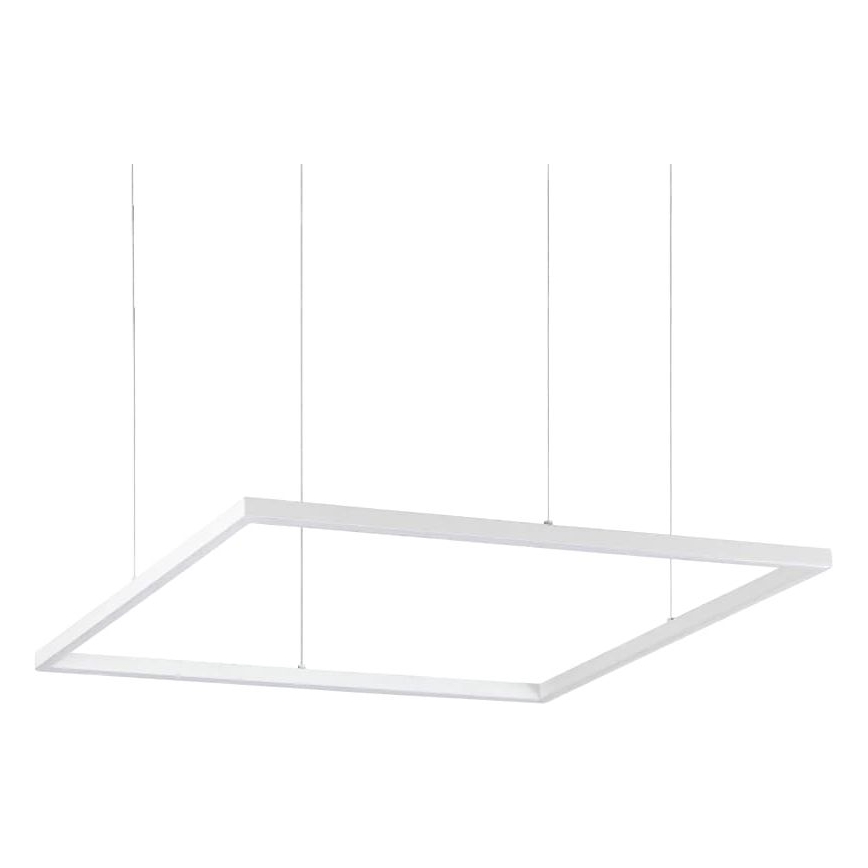 Ideal Lux - LED ljuskrona med textilsladd ORACLE SLIM LED/41W/230V 3000K 70x70 cm vit