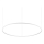 Ideal Lux - LED ljuskrona med textilsladd ORACLE SLIM LED/83W/230V 2700K diameter 150 cm vit