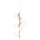Ideal Lux - LED ljuskrona med textilsladd PERLAGE 6xG9/3W/230V diameter 26 cm guld/vit