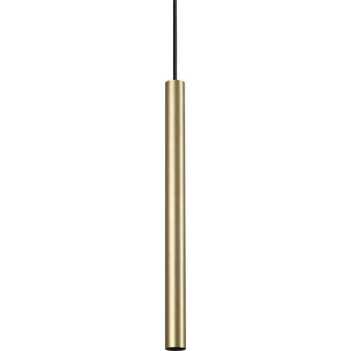 Ideal Lux - LED ljuskrona med textilsladd ULTRATHIN LED/11,5W/230V CRI 90 mässing