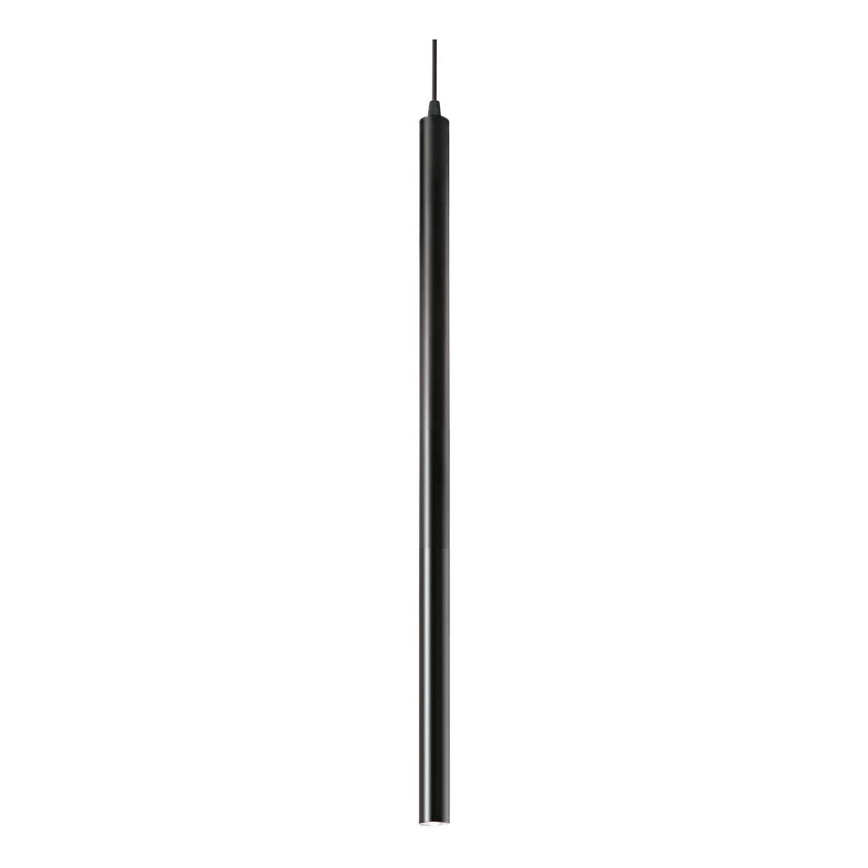Ideal Lux - LED ljuskrona med textilsladd ULTRATHIN LED/11,5W/230V CRI 90 svart