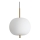 Ideal Lux - LED ljuskrona med textilsladd UMILE LED/20W/230V diameter 30 cm CRI 90 mässing/vit
