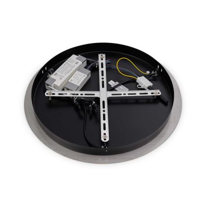 Ideal Lux - LED ljuskrona med textilsladd UMILE LED/55W/230V diameter 60 cm CRI 90 mässing/vit