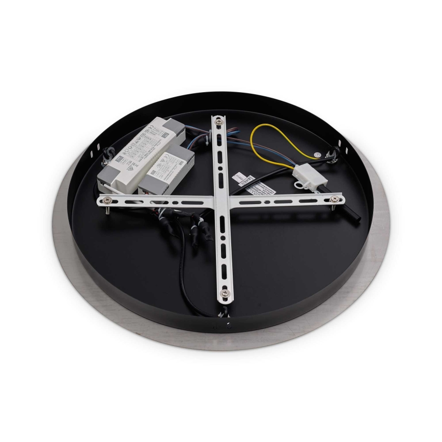 Ideal Lux - LED ljuskrona med textilsladd UMILE LED/55W/230V diameter 60 cm CRI 90 mässing/vit