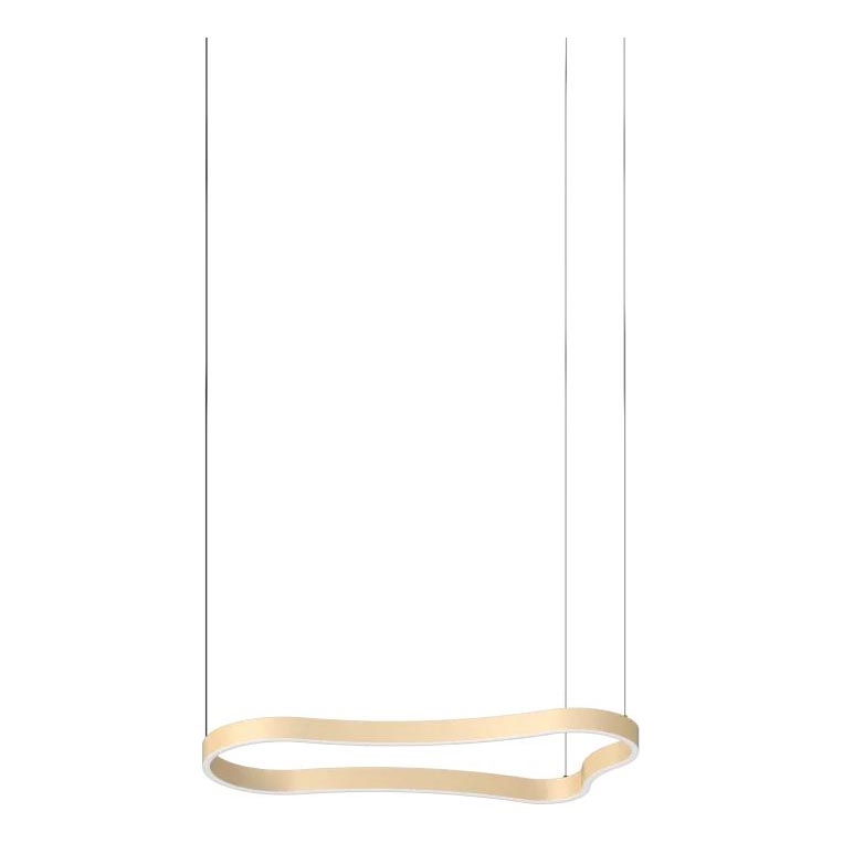 Ideal Lux - LED ljuskrona med textilsladd WAVES LED/37W/230V CRI 90 mässing