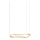 Ideal Lux - LED ljuskrona med textilsladd WAVES LED/37W/230V CRI 90 mässing