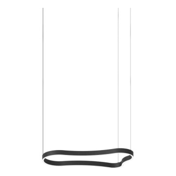 Ideal Lux - LED ljuskrona med textilsladd WAVES LED/37W/230V CRI 90 svart