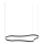 Ideal Lux - LED ljuskrona med textilsladd WAVES LED/54W/230V CRI 90 svart
