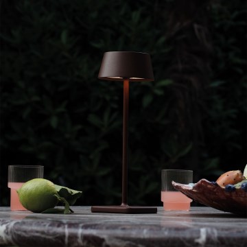 Ideal Lux - LED Ljusreglerad beröring utomhus lampa PURE LED/1,5W/3,7V CRI 90 IP54 brun