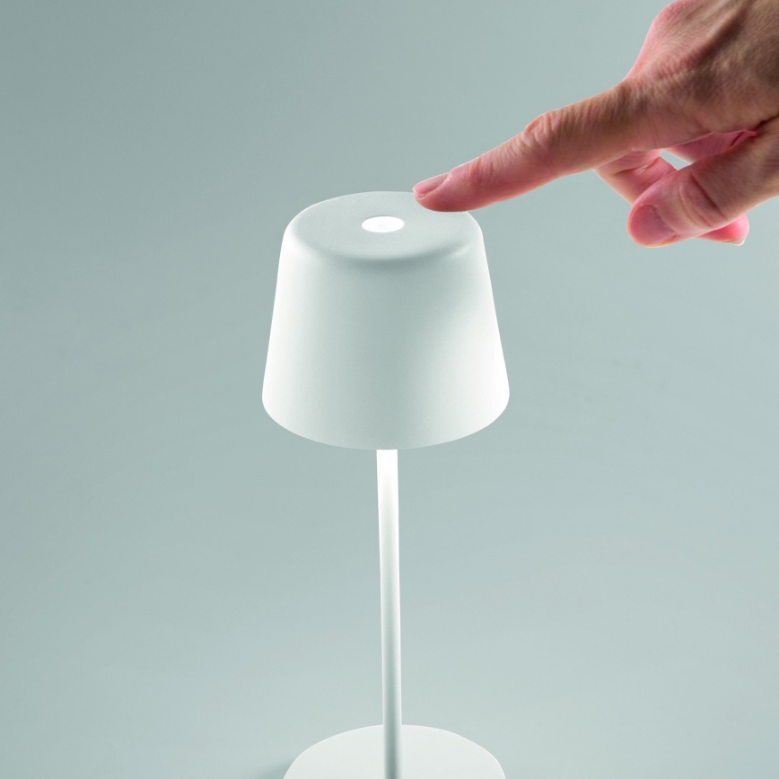 Ideal Lux - LED Ljusreglerad beröring utomhus bordslampa CUTE LED/2,5W/3,7V USB 2200-2700K IP65 vit