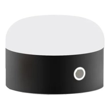 Ideal Lux - LED ljusreglerad bordslampa touch MIGNON LED/5W/5V diameter 10 cm CRI 90 svart