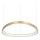 Ideal Lux - LED ljusreglerad ljuskrona på textilsladd GEMINI LED/48W/230V diameter 61 cm CRI 90 guld