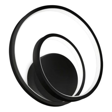 Ideal Lux - LED ljusreglerad vägglampa OZ LED/28W/230V CRI 90 svart