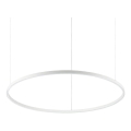 Ideal Lux - LED-pendel med kabel ORACLE SLIM LED/53W/230V 2700K CRI 90 Ø 90 cm vit