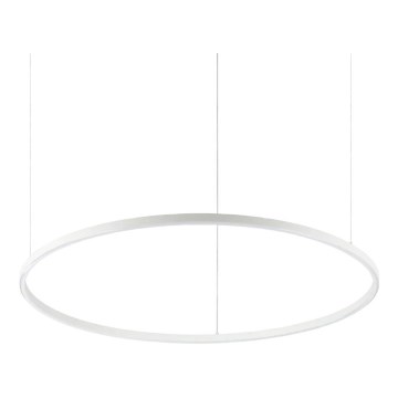 Ideal Lux - LED-pendel med kabel ORACLE SLIM LED/53W/230V 2700K CRI 90 Ø 90 cm vit