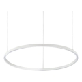 Ideal Lux - LED-pendellampa med vajer ORACLE SLIM LED/37W/230V 4000K CRI 90 Ø 70 cm vit