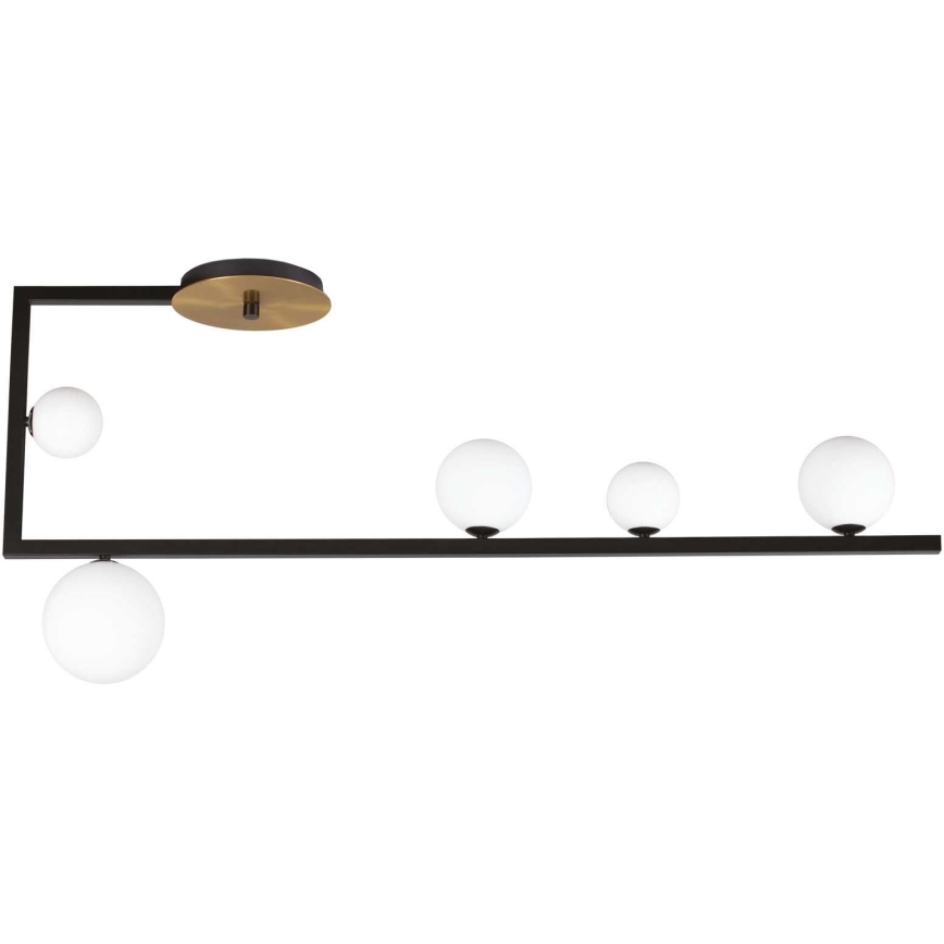 Ideal Lux - LED pendelljuskrona BIRDS 5xG9/3W/230V svart/guld