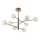Ideal Lux - LED pendelljuskrona EQUINOXE 8xG4/2W/230V diameter 128 cm mässing/rökig