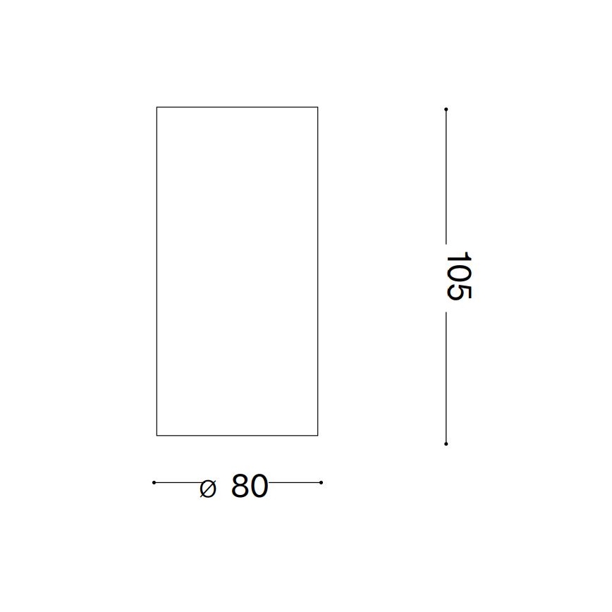 Ideal Lux - LED spotlight NITRO LED/10W/230V diameter 8 cm CRI 90 svart