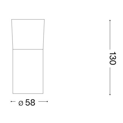 Ideal Lux - LED spotlight TOBY 1xGU10/7W/230V CRI 90 svart