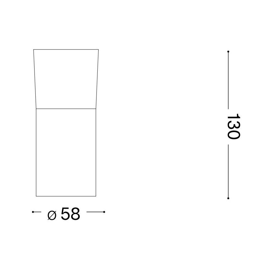 Ideal Lux - LED spotlight TOBY 1xGU10/7W/230V CRI 90 svart