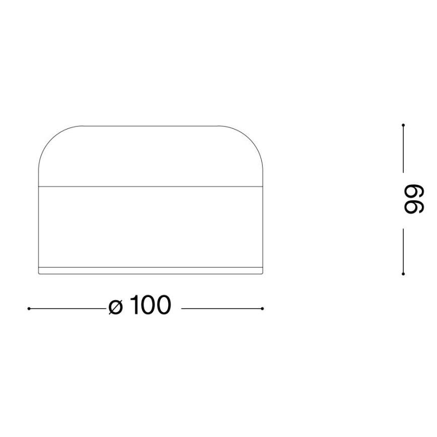 Ideal Lux - LED Dimbar Touchbordslampa MIGNON LED/5W/5V 1500 mAh Ø 10 cm CRI 90 svart
