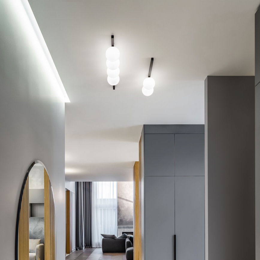 Ideal Lux - LED taklampa BINOMIO 2xG9/3W/230V svart