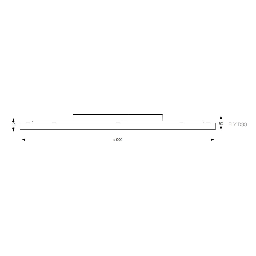 Ideal Lux - LED taklampa FLY LED/68W/230V 4000K diameter 90 cm CRI 90 IP40 vit