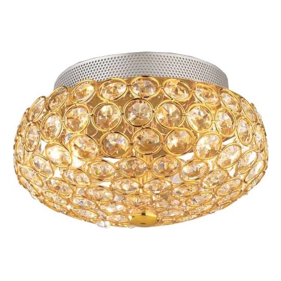 Ideal Lux - LED taklampa i kristall KING 3xG9/3W/230V diameter 25,5 cm guld