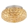 Ideal Lux - LED taklampa i kristall KING 3xG9/3W/230V diameter 25,5 cm guld