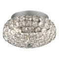 Ideal Lux - LED taklampa i kristall KING 3xG9/3W/230V diameter 25,5 cm skinande krom