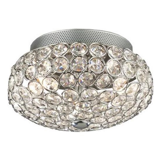 Ideal Lux - LED taklampa i kristall KING 3xG9/3W/230V diameter 25,5 cm skinande krom