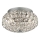 Ideal Lux - LED taklampa i kristall KING 3xG9/3W/230V diameter 25,5 cm skinande krom