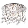 Ideal Lux - LED taklampa i kristall MOONLIGHT 12xG9/3W/230V diameter 60 cm skinande krom