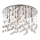 Ideal Lux - LED taklampa i kristall MOONLIGHT 12xG9/3W/230V diameter 60 cm skinande krom