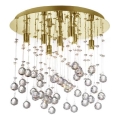 Ideal Lux - LED taklampa i kristall MOONLIGHT 8xG9/3W/230V diameter 40 cm guld