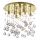 Ideal Lux - LED taklampa i kristall MOONLIGHT 8xG9/3W/230V diameter 40 cm guld