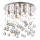 Ideal Lux - LED taklampa i kristall MOONLIGHT 8xG9/3W/230V diameter 40 cm skinande krom