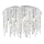 Ideal Lux - LED taklampa i kristall ROYAL 12xG9/3W/230V diameter 60 cm skinande krom