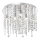 Ideal Lux - LED taklampa i kristall ROYAL 8xG9/3W/230V diameter 40 cm skinande krom