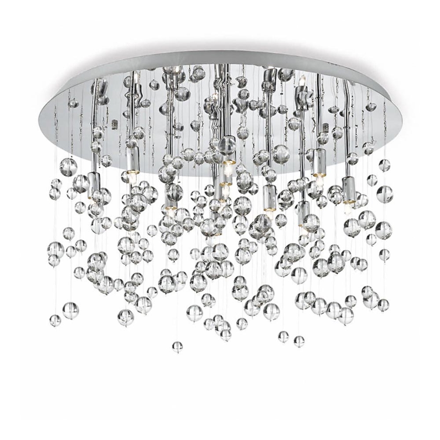 Ideal Lux - LED taklampa NEVE 8xG9/3W/230V diameter 40,5 cm skinande krom