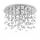 Ideal Lux - LED taklampa NEVE 8xG9/3W/230V diameter 40,5 cm skinande krom