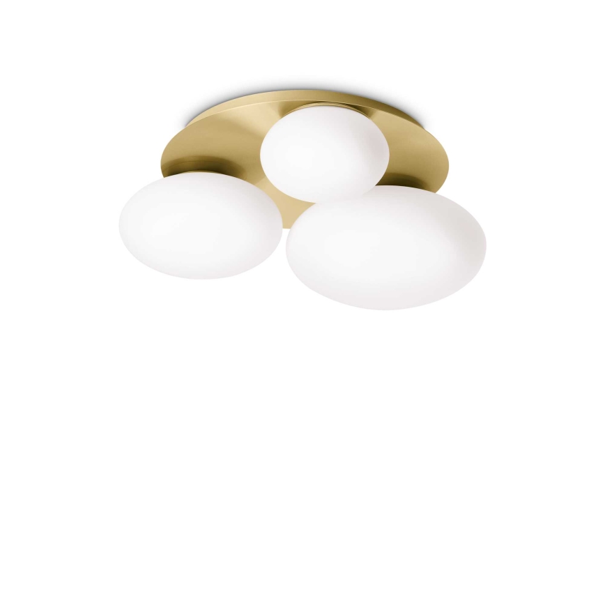 Ideal Lux - LED taklampa NINFEA 3xGX53/9W/230V guld