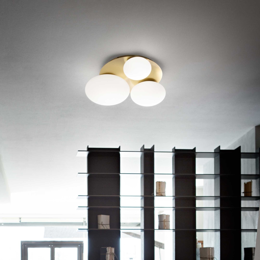 Ideal Lux - LED taklampa NINFEA 3xGX53/9W/230V guld