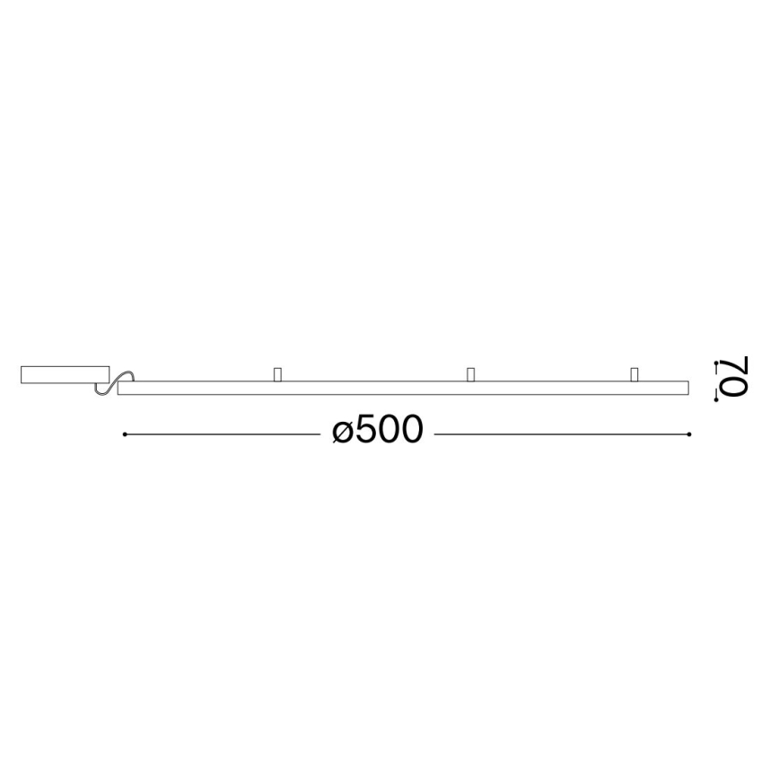 Ideal Lux - LED taklampa ORACLE SLIM LED/29W/230V 4000K diameter 50 cm vit