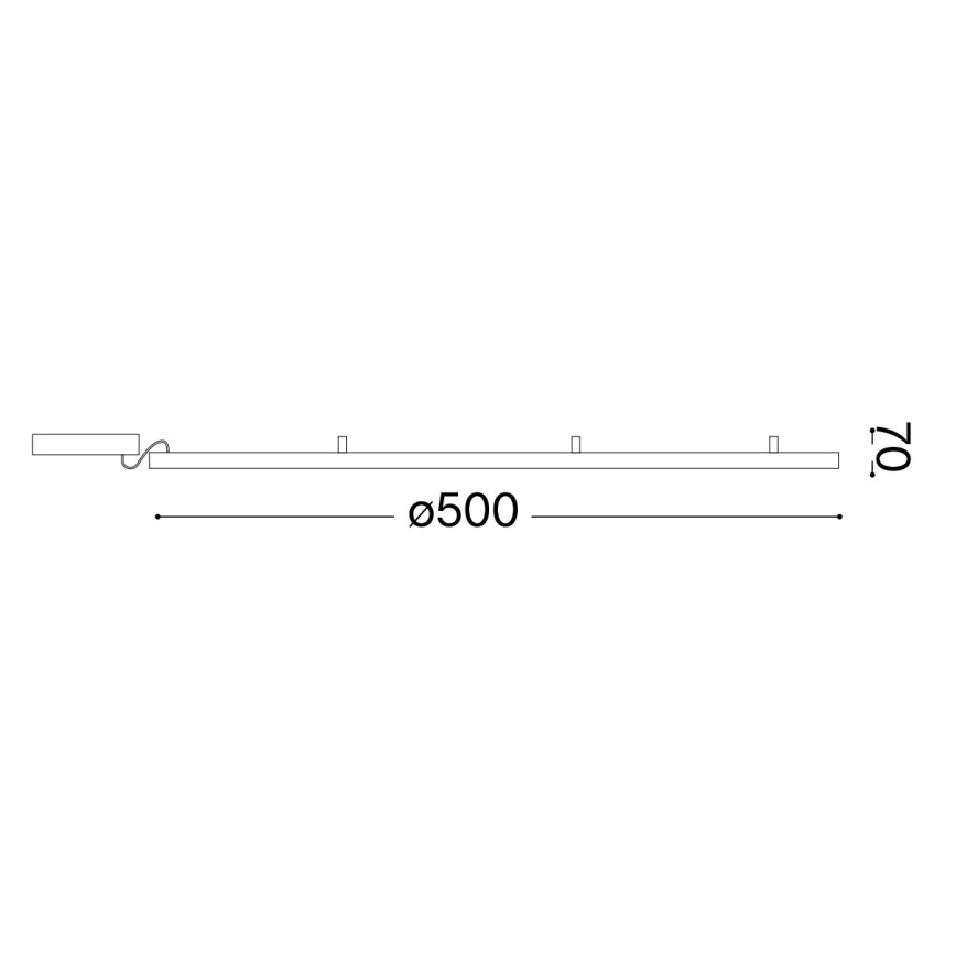 Ideal Lux - LED taklampa ORACLE SLIM LED/32W/230V 3000K diameter 50 cm vit